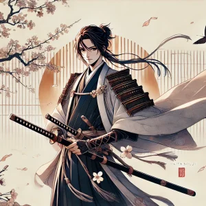 沖田総司をイメージした侍の美しいビジュアル