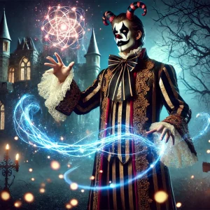 ロズワール・L・メイザースをイメージした幻想的な魔法のシーン